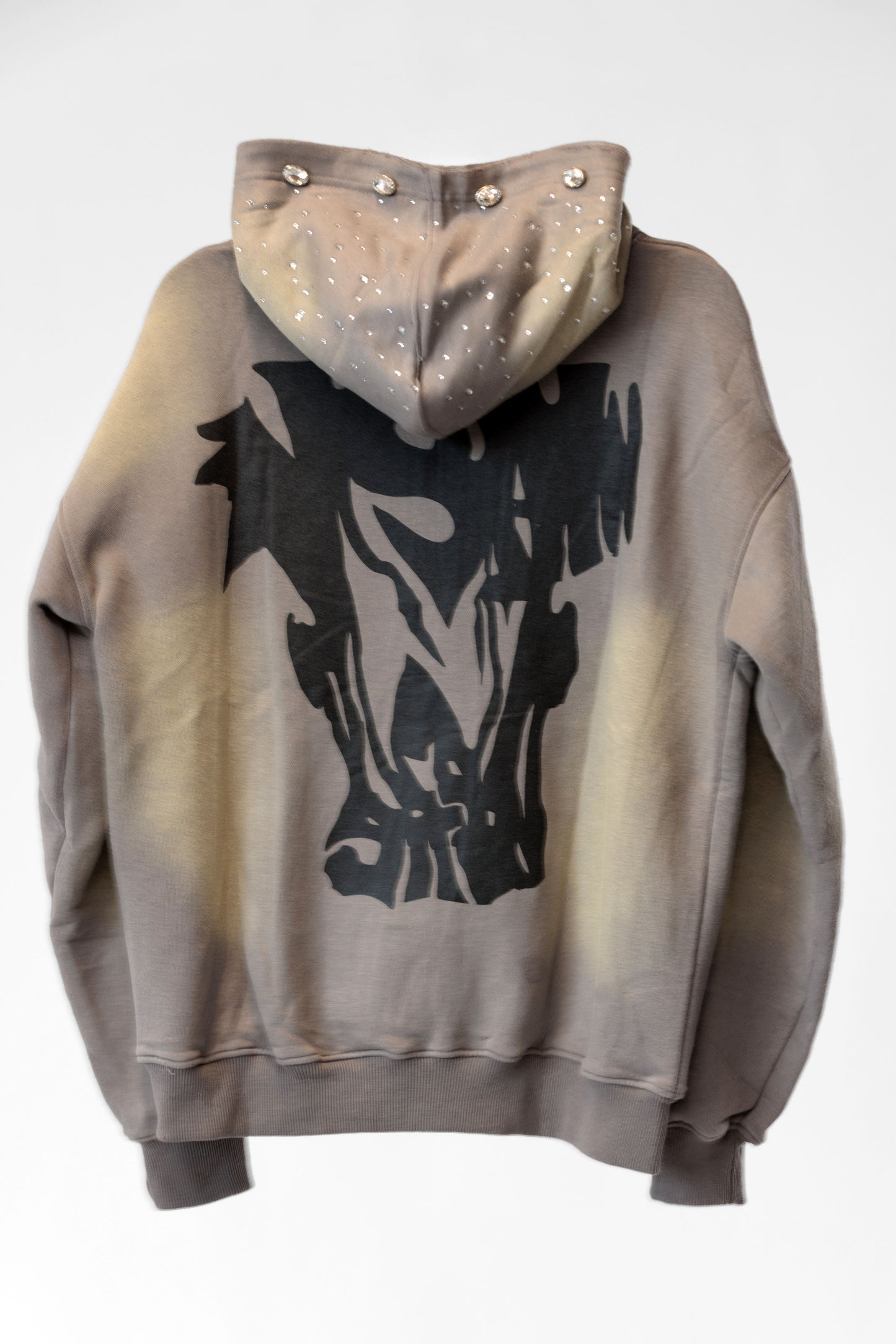 Rhinestone Zip up Hoodie